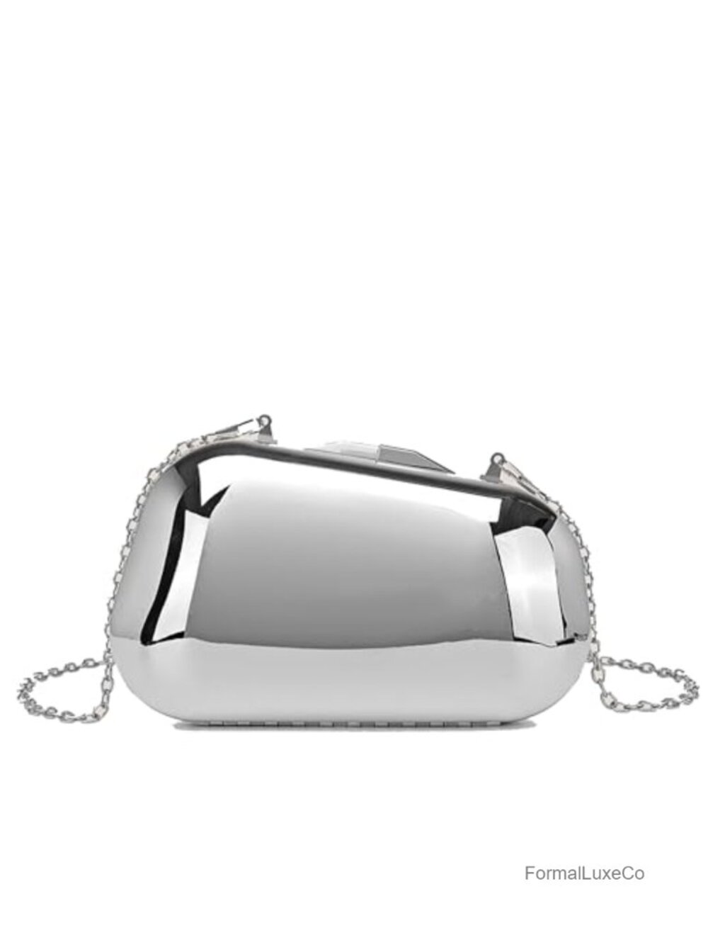 Acrylic Shell Evening Clutch with Detachable Chain for Weddings Parties Prom
